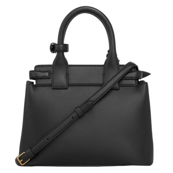 CELINE TEEN CONTI BAG IN SUPPLE GRAINED CALFSKIN BLACK - Image 4