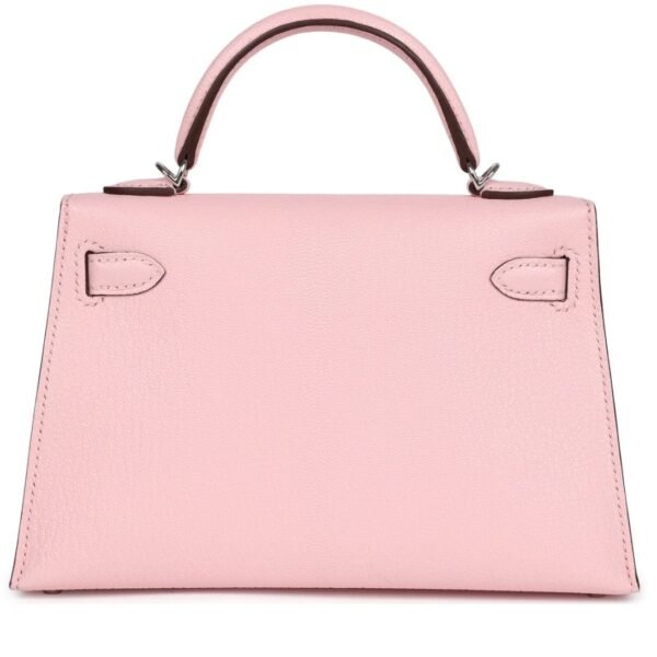 HERMÈS KELLY SELLIER 20 ROSE SAKURA CHEVRE MYSORE PALLADIUM HARDWARE - Image 2