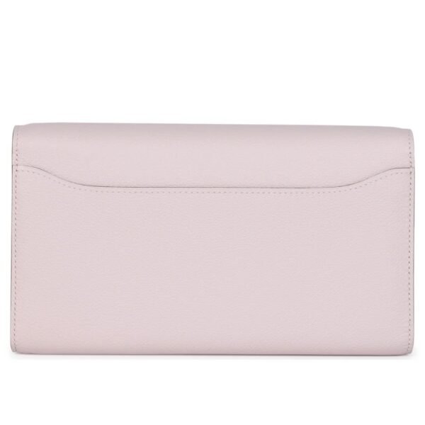 HERMÈS CONSTANCE WALLET TO GO MAUVE PALE EVERCOLOR PALLADIUM HARDWARE - Image 2