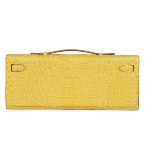 HERMÈS KELLY CUT MIMOSA MATTE ALLIGATOR PALLADIUM HARDWARE - Image 2
