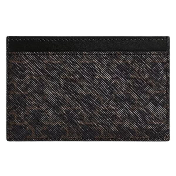 CELINE CARD HOLDER IN TRIOMPHE CANVAS AND CALFSKIN - Image 2