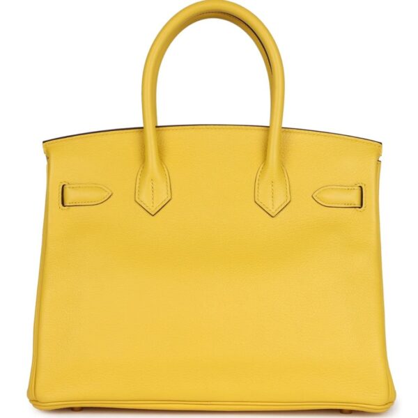 HERMÈS BIRKIN 30 JAUNE DE NAPLES TAURILLON NOVILLO ROSE GOLD HARDWARE - Image 2