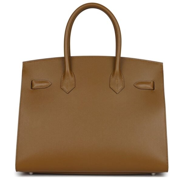 PRE-OWNED HERMÈS BIRKIN SELLIER 30 BRONZE DORE MADAME PALLADIUM HARDWARE - Image 2