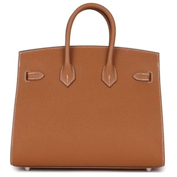 HERMÈS BIRKIN SELLIER 25 GOLD EPSOM PALLADIUM HARDWARE - Image 2