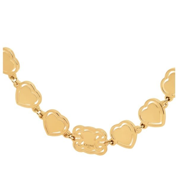 CŒUR CELINE NECKLACE IN BRASS WITH GOLD FINISH - Image 2