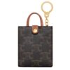 CELINE MICRO VERTICAL CABAS IN TRIOMPHE CANVAS AND CALFSKIN - Image 2