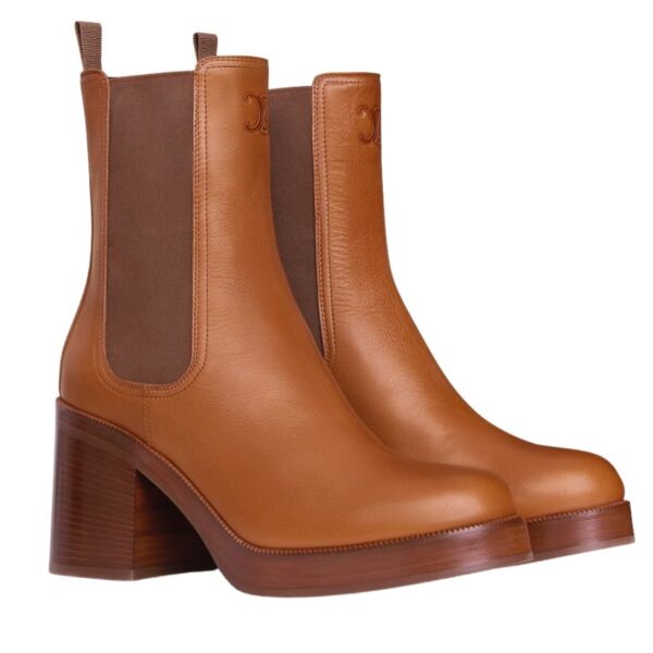 CELINE TESS CHELSEA BOOT IN CALFSKIN HAVANA - Image 2