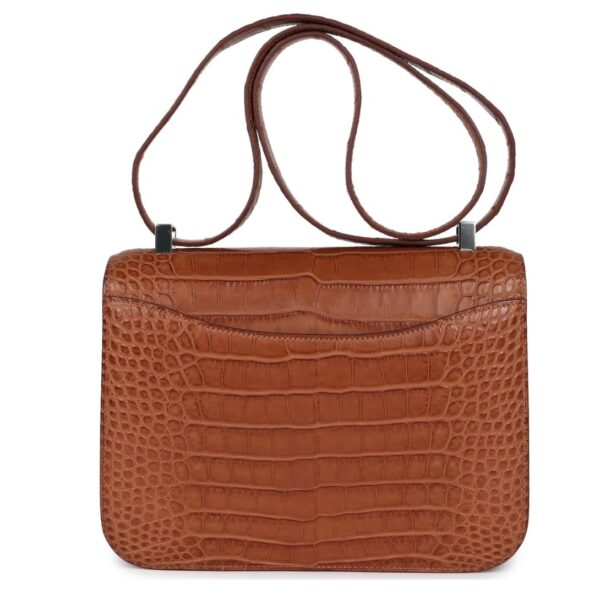 HERMÈS CONSTANCE 1-24 GOLD MATTE ALLIGATOR MARQUETTE PALLADIUM HARDWARE - Image 2