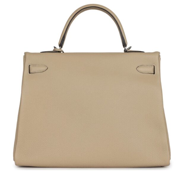 HERMÈS KELLY RETOURNE 35 TRENCH TOGO PALLADIUM HARDWARE - Image 2