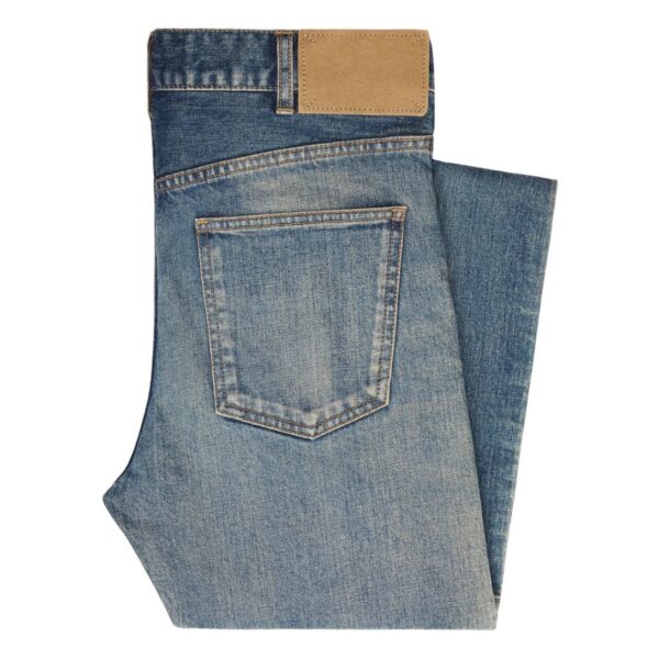CELINE SKINNY JEANS IN TRAIL WASH DENIM - Image 2