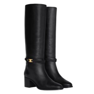CELINE GARANCE TRIOMPHE STRAP HIGH BOOT IN CALFSKIN