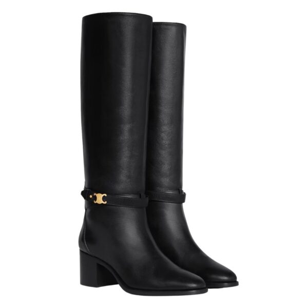 CELINE GARANCE TRIOMPHE STRAP HIGH BOOT IN CALFSKIN - Image 2