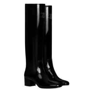 CELINE LES BOTTES TRIOMPHE HIGH BOOT IN PATENT CALFSKIN