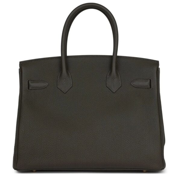HERMÈS BIRKIN 30 VERT DE GRIS TOGO GOLD HARDWARE - Image 2