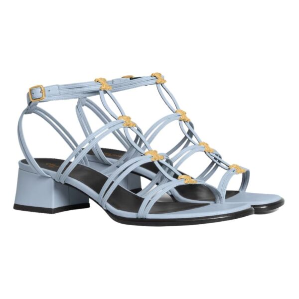 CELINE CLEMENCE MULTI TRIOMPHE SANDAL IN LAMBSKIN GLACIER - Image 3