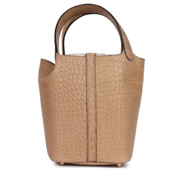 HERMÈS PICOTIN LOCK 18 CHAI MATTE ALLIGATOR GOLD HARDWARE - Image 2