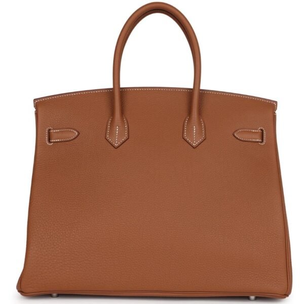 HERMÈS BIRKIN 35 GOLD TOGO PALLADIUM HARDWARE - Image 2