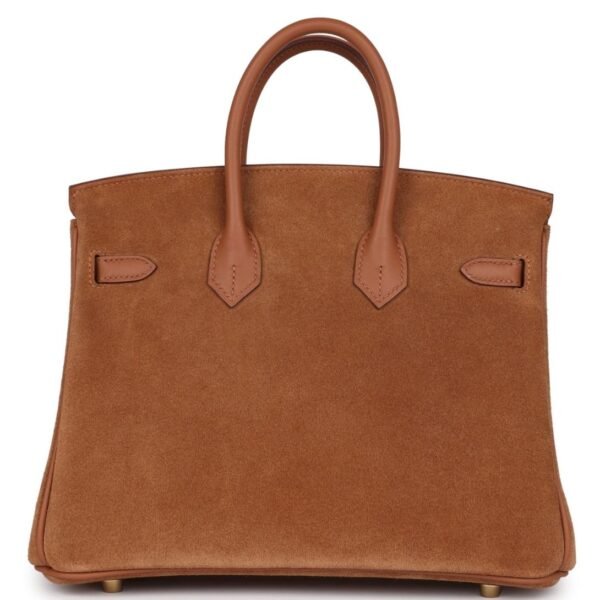 HERMÈS BIRKIN 25 CHAMOIS GRIZZLY AND GOLD SWIFT GOLD HARDWARE - Image 2