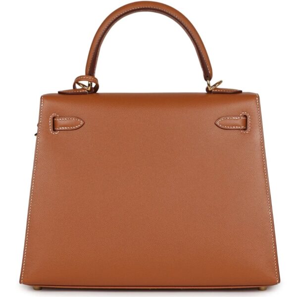 HERMÈS KELLY SELLIER 25 GOLD MADAME GOLD HARDWARE - Image 2