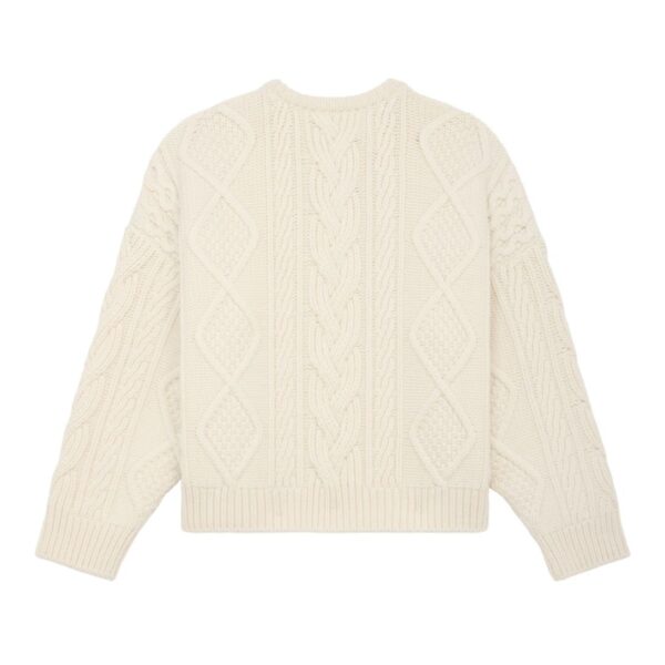 CELINE OVERSIZED CREW NECK SWEATER IN CASHMERE ARAN - Image 2