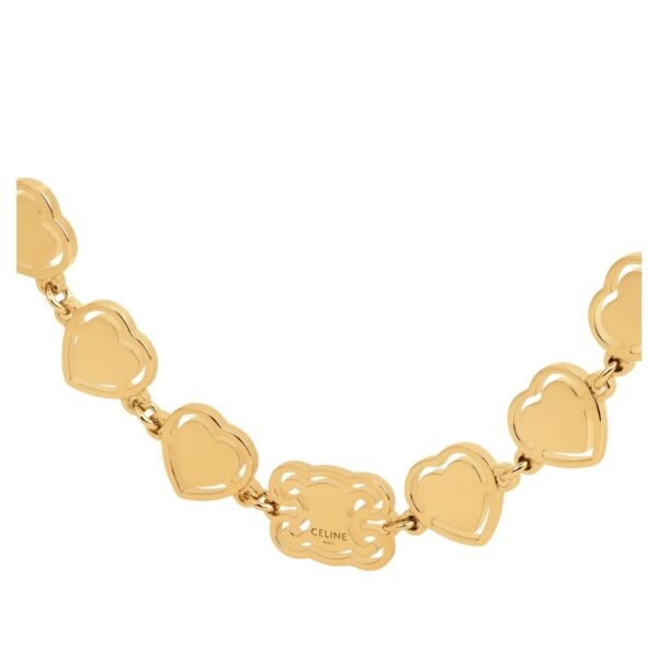 CELINE CŒUR NECKLACE IN BRASS WITH GOLD FINISH - Image 2