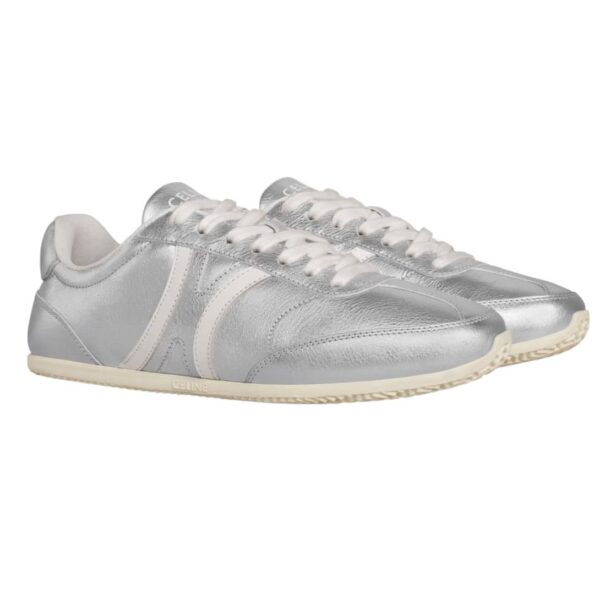 CELINE JOGGER LOW LACE UP SNEAKER IN LAMINATED CALFSKIN AND CALFSKIN - Image 2