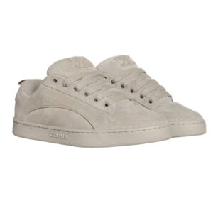 CELINE HUNTINGTON LOW TOP SNEAKERS IN SUEDE CALFSKIN AND MESH