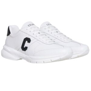 CELINE RUNNER CR 02 LOW LACE UP SNEAKER IN CALFSKIN