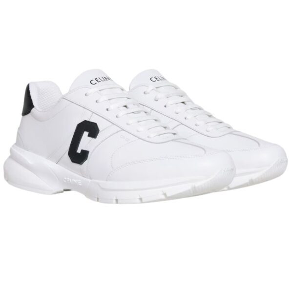 CELINE RUNNER CR 02 LOW LACE UP SNEAKER IN CALFSKIN - Image 2