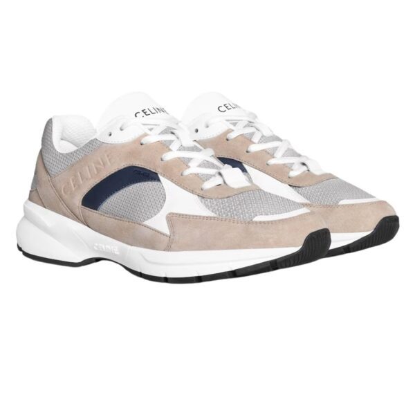 CELINE RUNNER CR 03 LOW LACE UP SNEAKER IN MESH SUEDE CALFSKIN AND CALFSKIN - Image 2