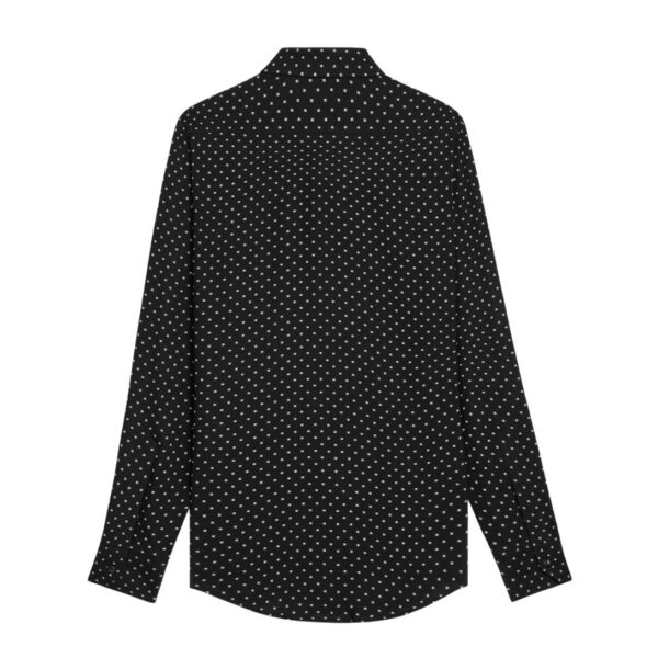 CELINE LOOSE SHIRT IN PRINTED VISCOSE NOIR - Image 2