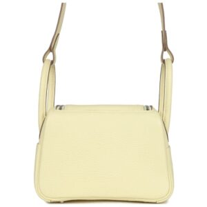 HERMÈS MINI LINDY JAUNE MILTON CLEMENCE PALLADIUM HARDWARE