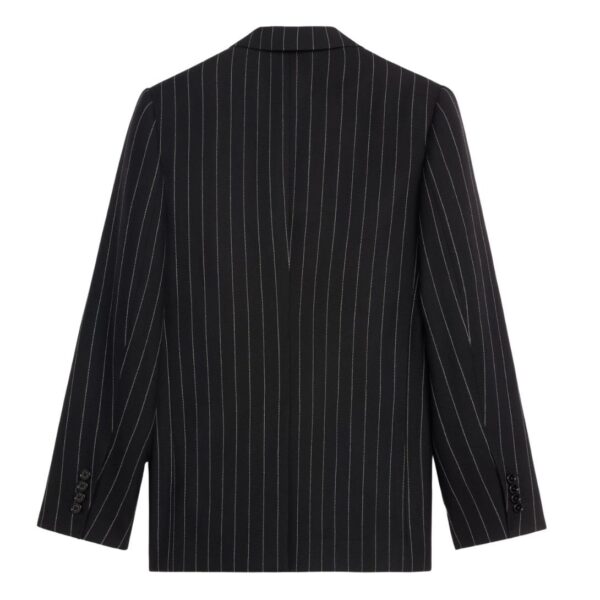 CELINE CARNABY JACKET IN STRIPED VIRGIN WOOL - Image 2