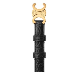 CELINE SMALL TRIOMPHE BELT IN ALLIGATOR