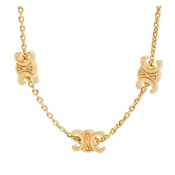 CELINE MINI TRIOMPHE BRACELET IN BRASS WITH GOLD FINISH - Image 2
