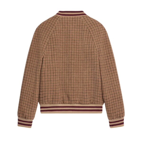 CELINE TRIOMPHE TEDDY JACKET IN HOUNDSTOOTH WOOL - Image 2