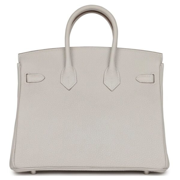 HERMÈS BIRKIN 25 GRIS PALE TOGO PALLADIUM HARDWARE - Image 2