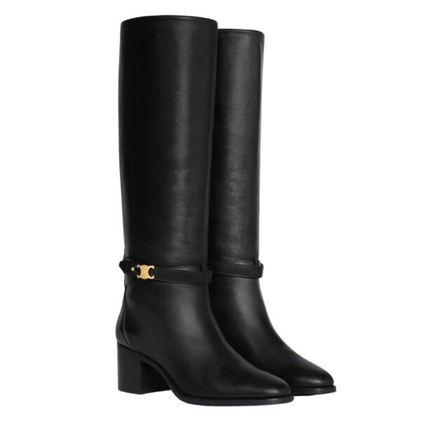 HIGH CELINE RAIN BOOTS IN NATURAL RUBBER - Image 2