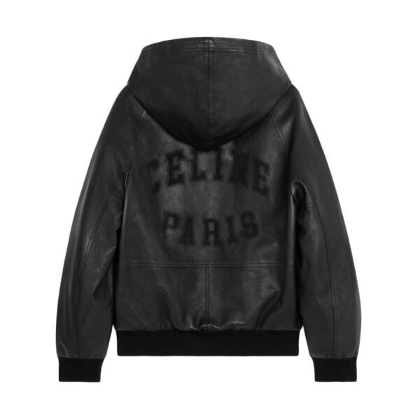 CELINE LOOSE BLOUSON JACKET IN SOFT LAMBSKIN - Image 2