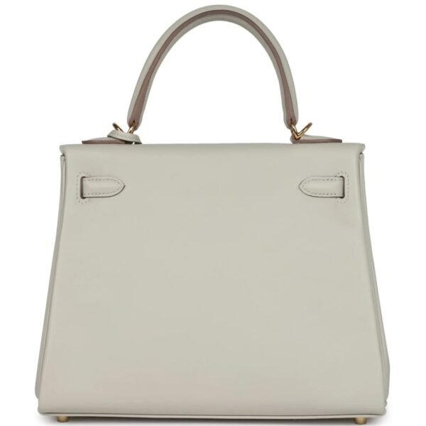 HERMÈS KELLY RETOURNE 25 GRIS PERLE SWIFT GOLD HARDWARE - Image 2