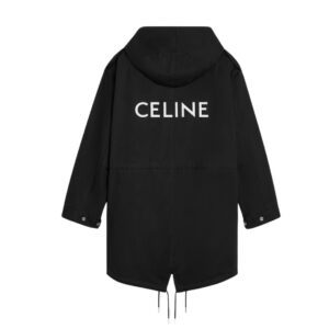 CELINE LONG PARKA IN TECHNICAL COTTON