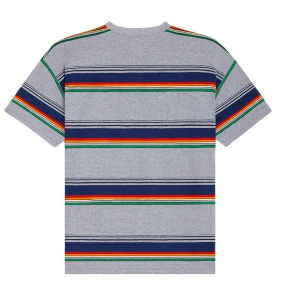 CELINE TRIOMPHE LOOSE T SHIRT IN JERSEY COTON RAYURE SURF MULTICOLOR - Image 3