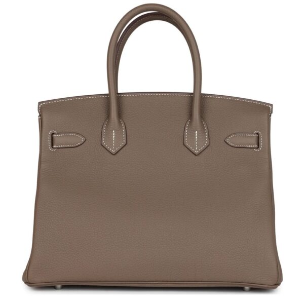 HERMÈS BIRKIN 30 ETOUPE TOGO PALLADIUM HARDWARE - Image 2