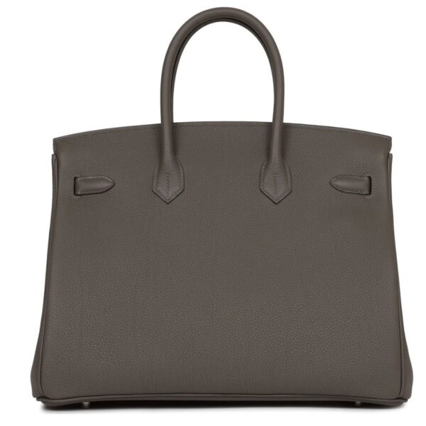 HERMÈS BIRKIN 35 GRIS MEYER TOGO PALLADIUM HARDWARE - Image 2