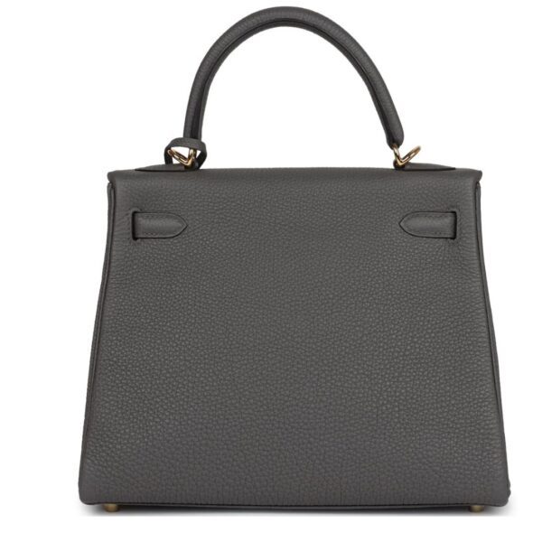 HERMÈS KELLY RETOURNE 25 ETAIN TOGO GOLD HARDWARE - Image 2