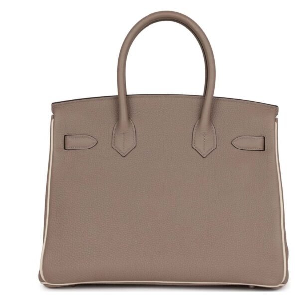 PRE-OWNED HERMÈS SPECIAL ORDER HSS BIRKIN 30 GRIS TOURTERELLE AND CRAIE TOGO PALLADIUM HARDWARE - Image 2