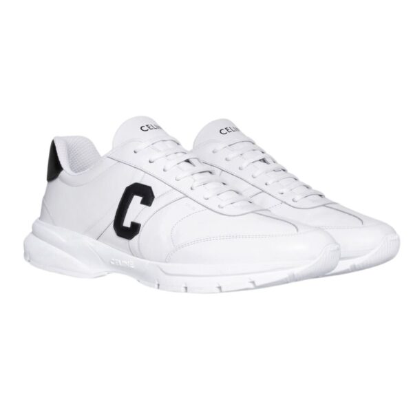 CELINE RUNNER CR 02 LOW LACE UP SNEAKER IN CALFSKIN - Image 2