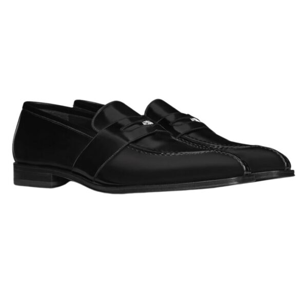 CELINE MALAQUAIS PENNY TRIOMPHE LOAFER IN POLISHED BULL BLACK - Image 3