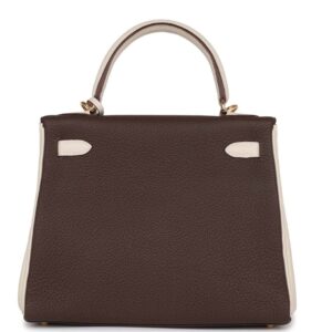 HERMÈS SPECIAL ORDER HSS KELLY RETOURNE 25 EBENE AND CRAIE TOGO GOLD HARDWARE (Copy)