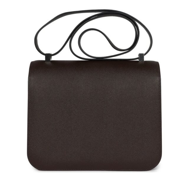 HERMÈS CONSTANCE 24 CHOCOLATE EPSOM PALLADIUM HARDWARE - Image 5